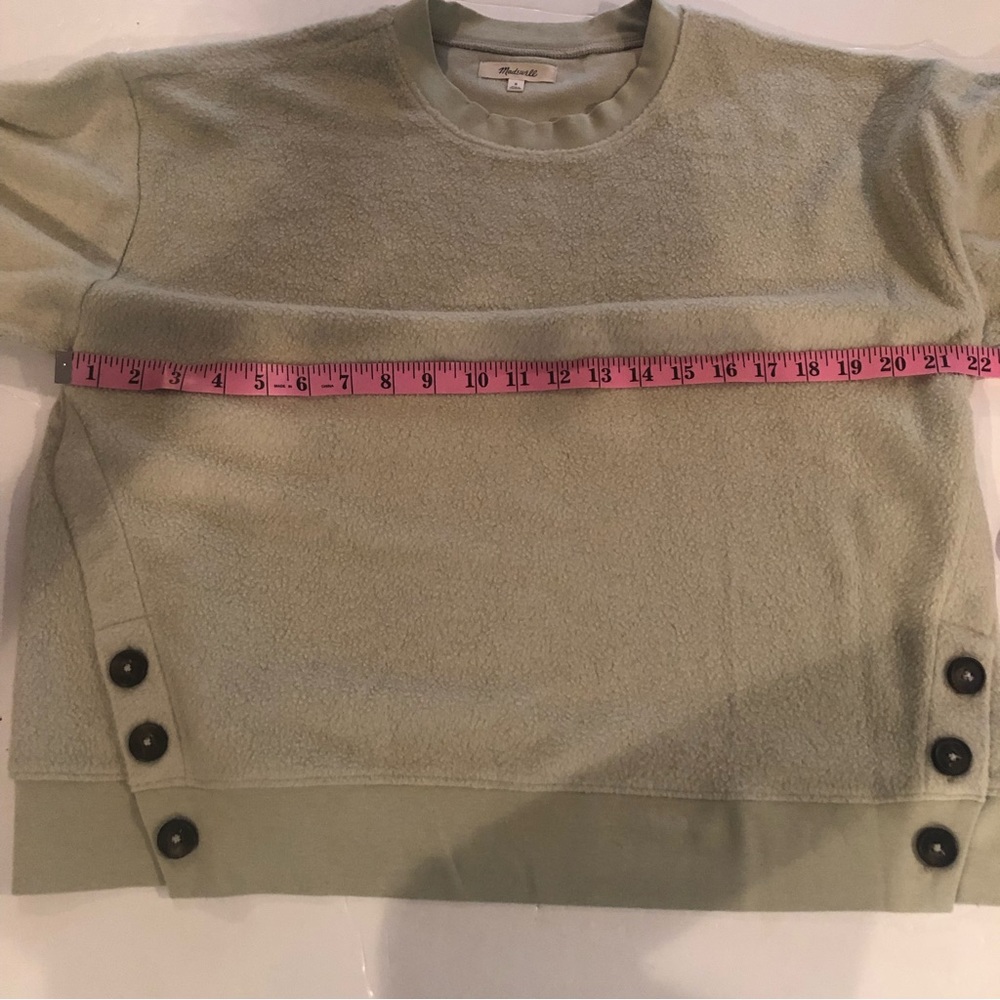 MADEWELL Seagrass Brushed Side SWEATSHIRT S - Picture 16 of 16